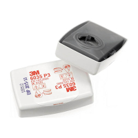 3M P3 R filtre anti-poussière à fermeture à baïonnette pour masques demi-masques et masques complets des séries 6000 et 7000 (20 pièces) S3M00107