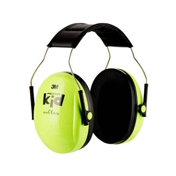 3M Peltor Kids casque antibruit à arceau - vert fluo S3M00084 - 1