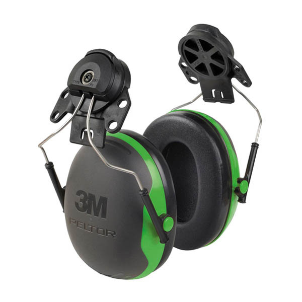 3M Peltor X1P3 casque antibruit avec fixation - noir et vert S3M00068 - 1