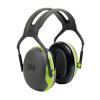3M Peltor X4A casque antibruit à arceau - noir et vert citron