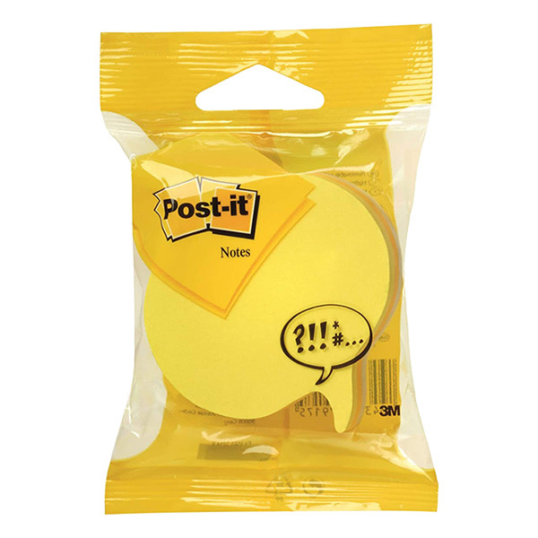 3M Post-it Die-Cut cube de notes bulle 70 x 70 mm - jaune/ultra jaune/blanc 2007SP 214580 - 1