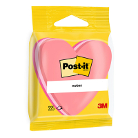 3M Post-it Die-Cut cube de notes coeur 70 x 70 mm - fuchsia/rose/rose clair 2007H 214581