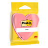 3M Post-it Die-Cut cube de notes coeur 70 x 70 mm - fuchsia/rose/rose clair
