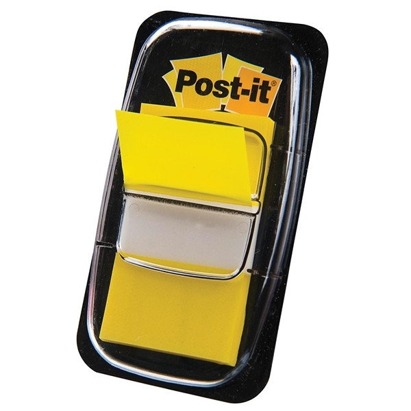3M Post-it Index classiques 25,4 x 43,2 mm (50 onglets) - jaune 680YEL 201483 - 1