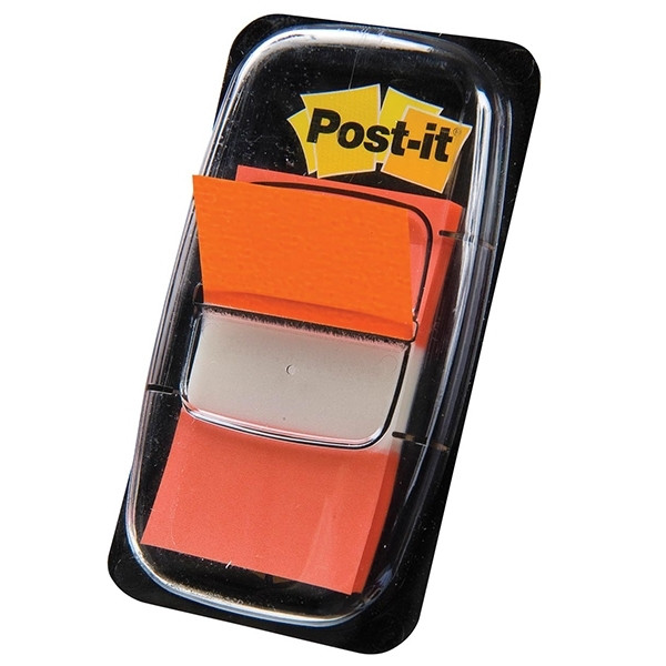 3M Post-it Index classiques 25,4 x 43,2 mm (50 onglets) - orange 680ORA 201486 - 1
