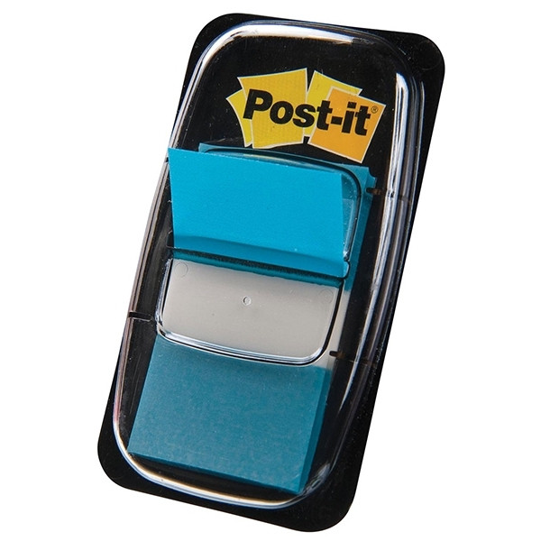 3M Post-it Index classiques 25,4 x 43,2 mm (50 onglets) - turquoise 680-23 201489 - 1