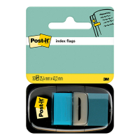 3M Post-it Index classiques 25,4 x 43,2 mm (50 onglets) - turquoise 680-23 201489