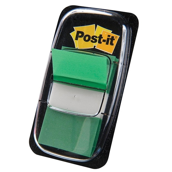 3M Post-it Index classiques 25,4 x 43,2 mm (50 onglets) - vert 680GRE 201485 - 1