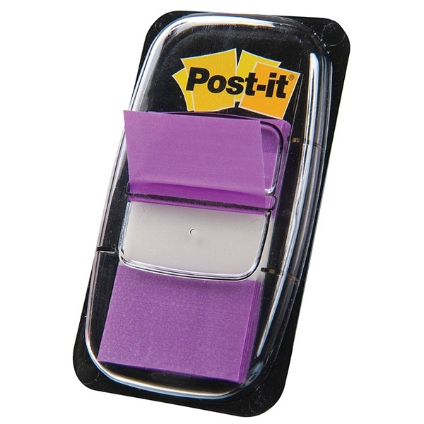 3M Post-it Index classiques 25,4 x 43,2 mm (50 onglets) - violet 680PUR 201488 - 1