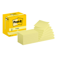 3M Post-it Z-notes 76 x 127 mm (12 pièces) - jaune R350CY 201007