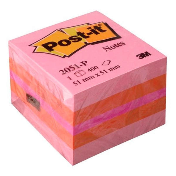 3M Post-it bloc cube mini 51 x 51 mm - rose 3M