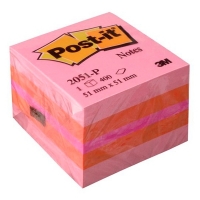 3M Post-it bloc cube mini 51 x 51 mm - rose 2051P 201318