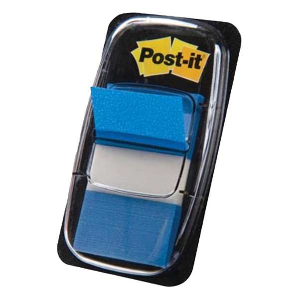 3M Post-it index classiques 25,4 x 43,2 mm (50 onglets) - bleu 680BLU 201494 - 1