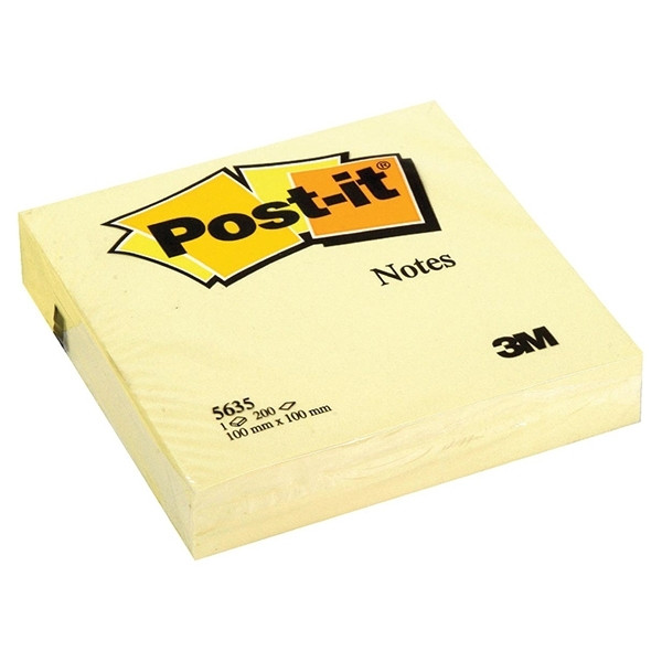 3M Post-it notes 100 x 100 mm - jaune 5635 201074 - 1