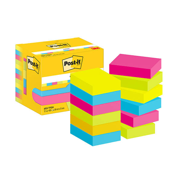 3M Post-it notes 38 x 51 mm (12 pièces) - fluo 425603 - 1