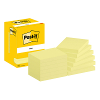 3M Post-it notes 76 x 102 mm - jaune (12 pièces) 657CY 201037