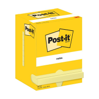 3M Post-it notes 76 x 102 mm - jaune (12 pièces) 657CY 201037