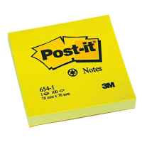 3M Post-it notes 76 x 76 mm - jaune fluo 654NYEL 201495