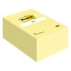 3M Post-it notes autocollantes lignées 102 x 152 mm - jaune