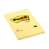 3M Post-it notes autocollantes lignées 102 x 152 mm - jaune 201465 - 1