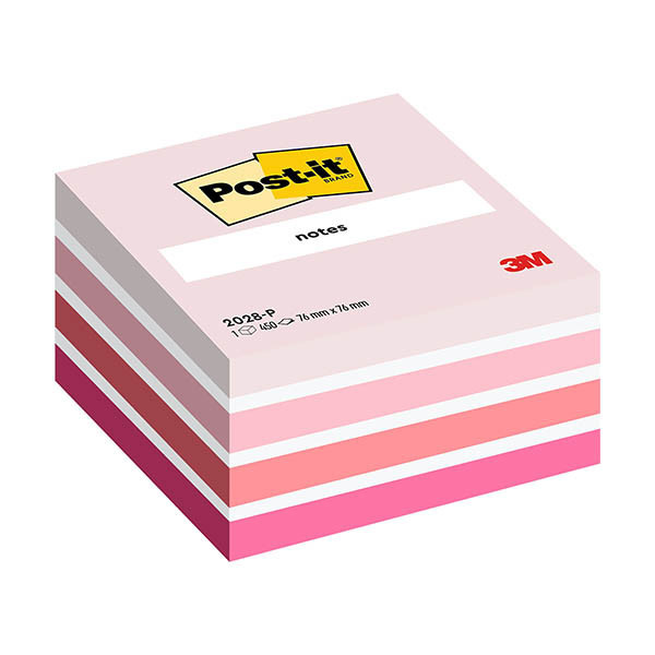 3M Post-it notes cube 76 x 76 mm - rose pastel 201326 - 1