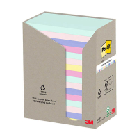 3M Post-it notes recyclées 76 x 127 mm (16 pièces) - assortiment pastel 201398