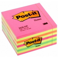 3M Post-it notes repositionnables 76 x 76 mm - rose fluo 2028NP 201330