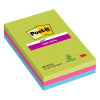 3M Post-it notes super collantes lignées 102 x 152 mm (pack de 3)