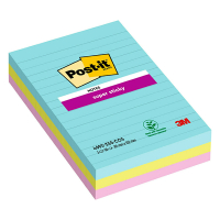 3M Post-it notes super collantes lignées Cosmic 101 x 152 mm (pack de 3) 469SSMI 201062