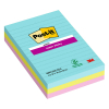 3M Post-it notes super collantes lignées Cosmic 101 x 152 mm (pack de 3)
