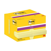 3M Post-it super sticky notes repositionnables super collantes 51 x 76 mm (12 pièces) - jaune 656-12SSCY 201027