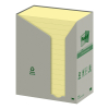 3M Post-it tour de notes recyclées 76 x 127 mm (pack de 16) - jaune
