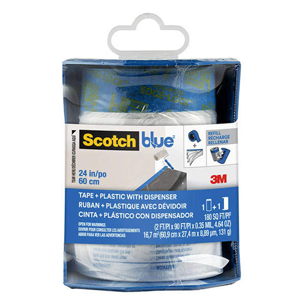 3M ScotchBlue distributeur pour film de masquage pré-collé 60,9 cm x 27,4 m 7100197949 280054 - 1