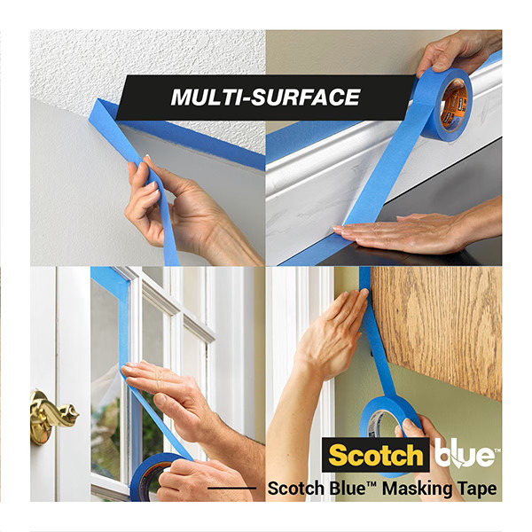 3M ScotchBlue ruban de masquage multi-surfaces 24 mm x 41 m 7100289882 280048 - 3