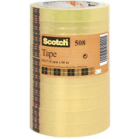 3M Scotch 550 ruban adhésif transparent 15 mm x 66 m (10 rouleaux) 214539
