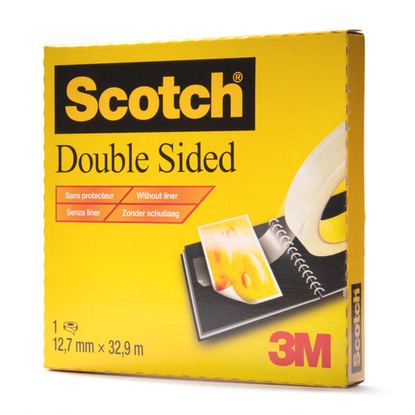 3M Scotch 665 ruban adhésif double face 12 mm x 33 m 6651233 201432 - 1