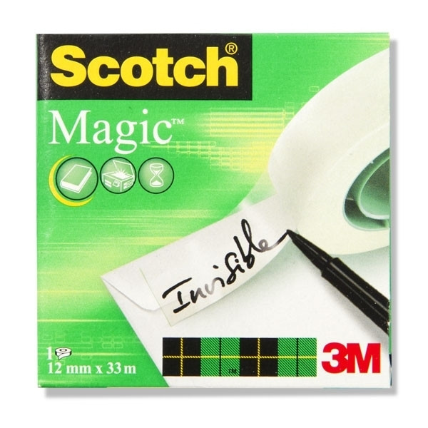 3M Scotch Magic ruban adhésif 12 mm x 33 m 8101233 201254 - 1