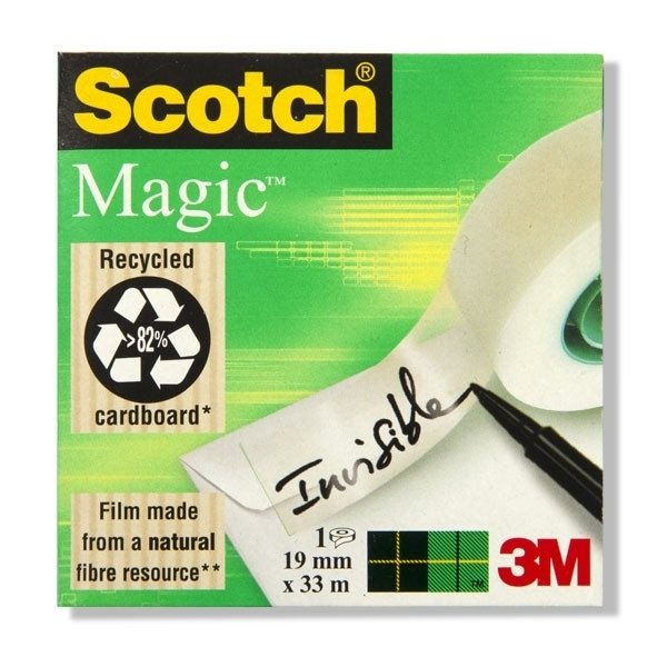 3M Scotch Magic ruban adhésif 19 mm x 33 m 8101933 201256 - 1