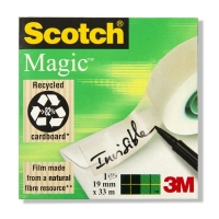 3M Scotch Magic ruban adhésif 19 mm x 33 m 8101933 201256