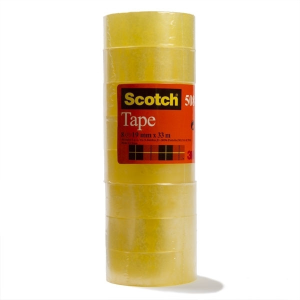 3M Scotch ruban adhésif standard 19 mm x 33 m (8 rouleaux) 201250 - 1