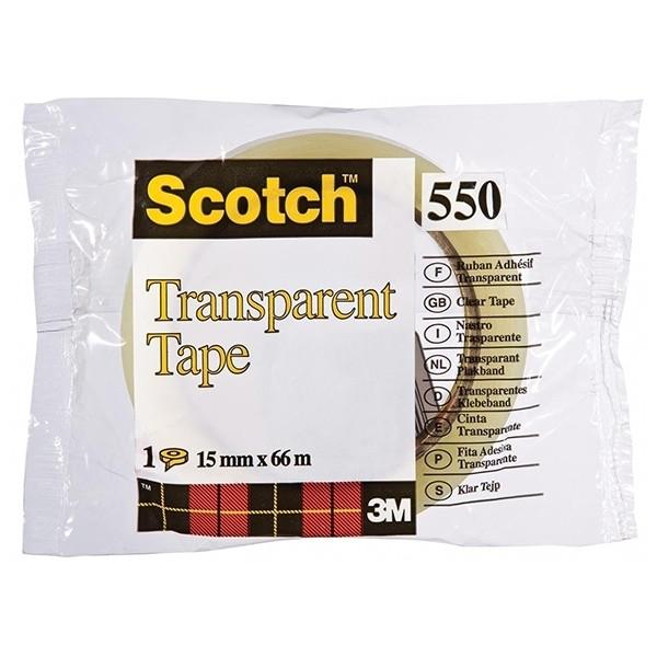 3M Scotch ruban adhésif transparent 15 mm x 66 m 5501566 201481 - 1