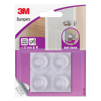 3M butoir de porte auto-adhésif avec anti-choc transparent (4 pièces) SP91A64 214523