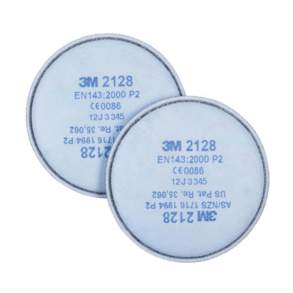 3M filtre à poussière P2 R Ozon pour demi-masques et masques complets des séries 6000 et 7000 (20 pièces) 49212800 S3M00097 - 1