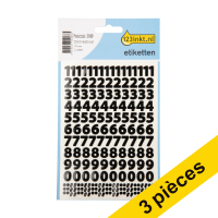 Aanbieding: 3x 123inkt 0-9 etiketten zwart