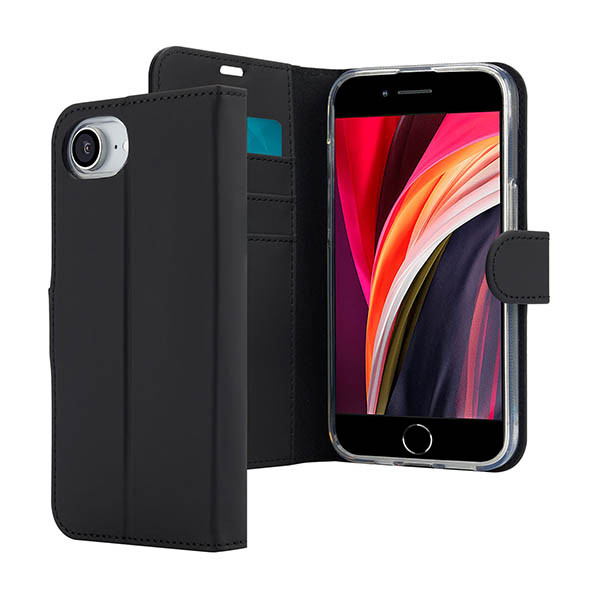 Accezz Wallet Softcase Bookcase Apple iPhone 16e - noir 137735 - 1