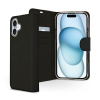 Accezz Wallet Softcase Bookcase iPhone 16 - noir 137729 - 1