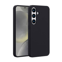 Accezz coque arrière en silicone liquide avec MagSafe pour Samsung Galaxy S25 - noir 137783