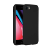 Accezz coque arrière en silicone liquide pour Apple iPhone SE (2020 / 2022) / 8 / 7 - noir 137714 - 1