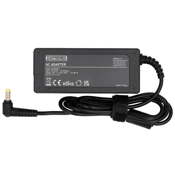Acer adaptateur 5,5 x 1,7 mm (19 V, 3,42 A, 65 W, marque 123accu) ADR00221 - 2