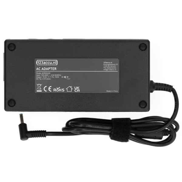 Adaptateur HP (19,5V, 7,7A, 150W, marque 123accu) ADR00249 - 2